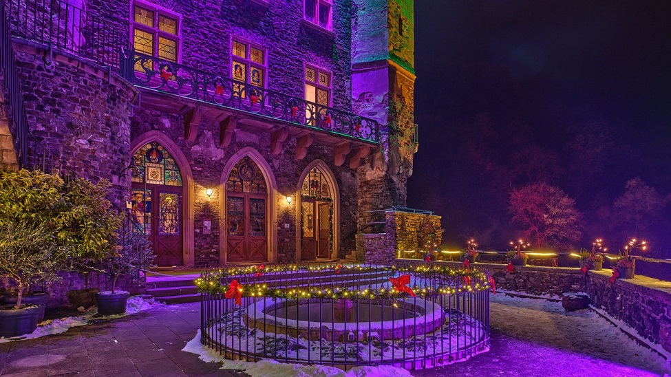 Burg Rheinstein wird ab dem 25. November zu einem zauberhaften Märchenschlösschen. (Foto: Michael Leukel Photography)